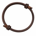 Bracciale regolabile in stile rustico marrone