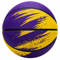 Pallone da basket da esterno viola/giallo con ottima presa