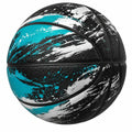 Pallone da Basket Nero/Bianco/Azzurro con Design Accattivante