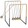 Pendolo di Newton Decorativo Oro e Nero 22cm